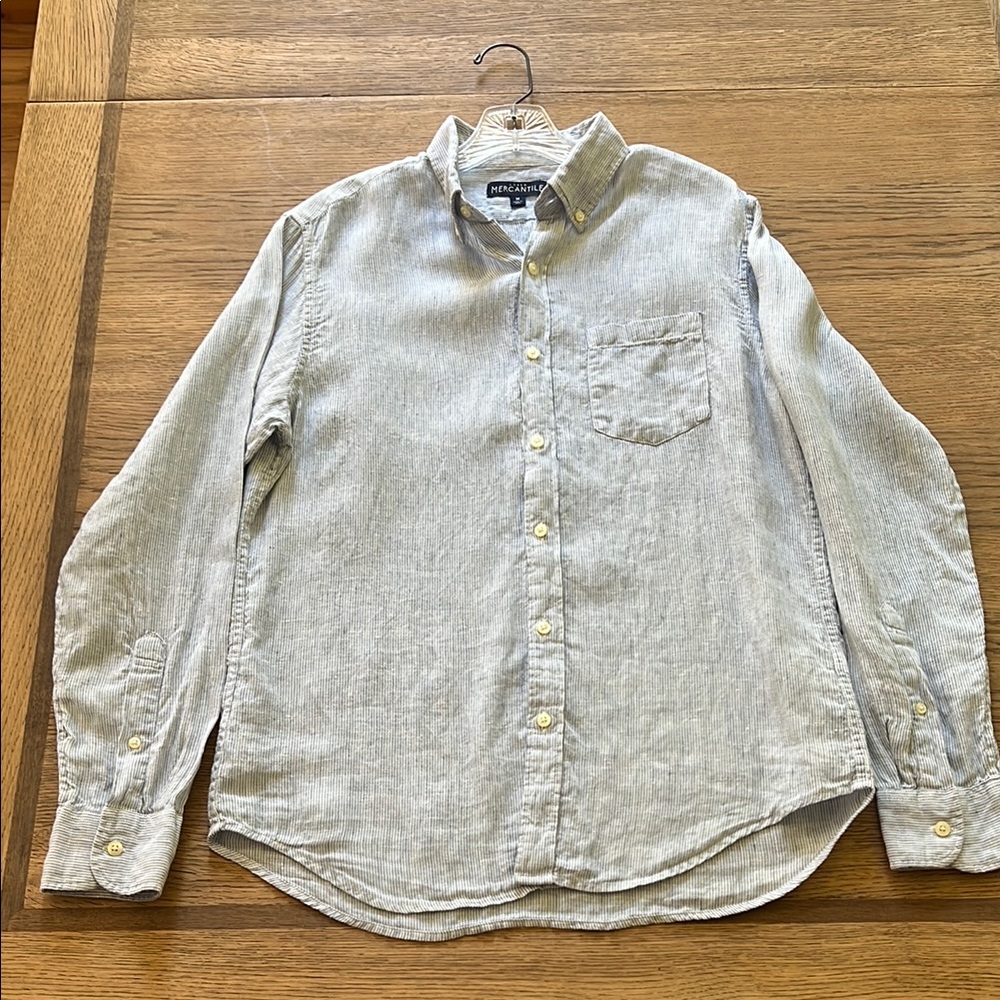 J Crew blue and white Button Down Shirt
